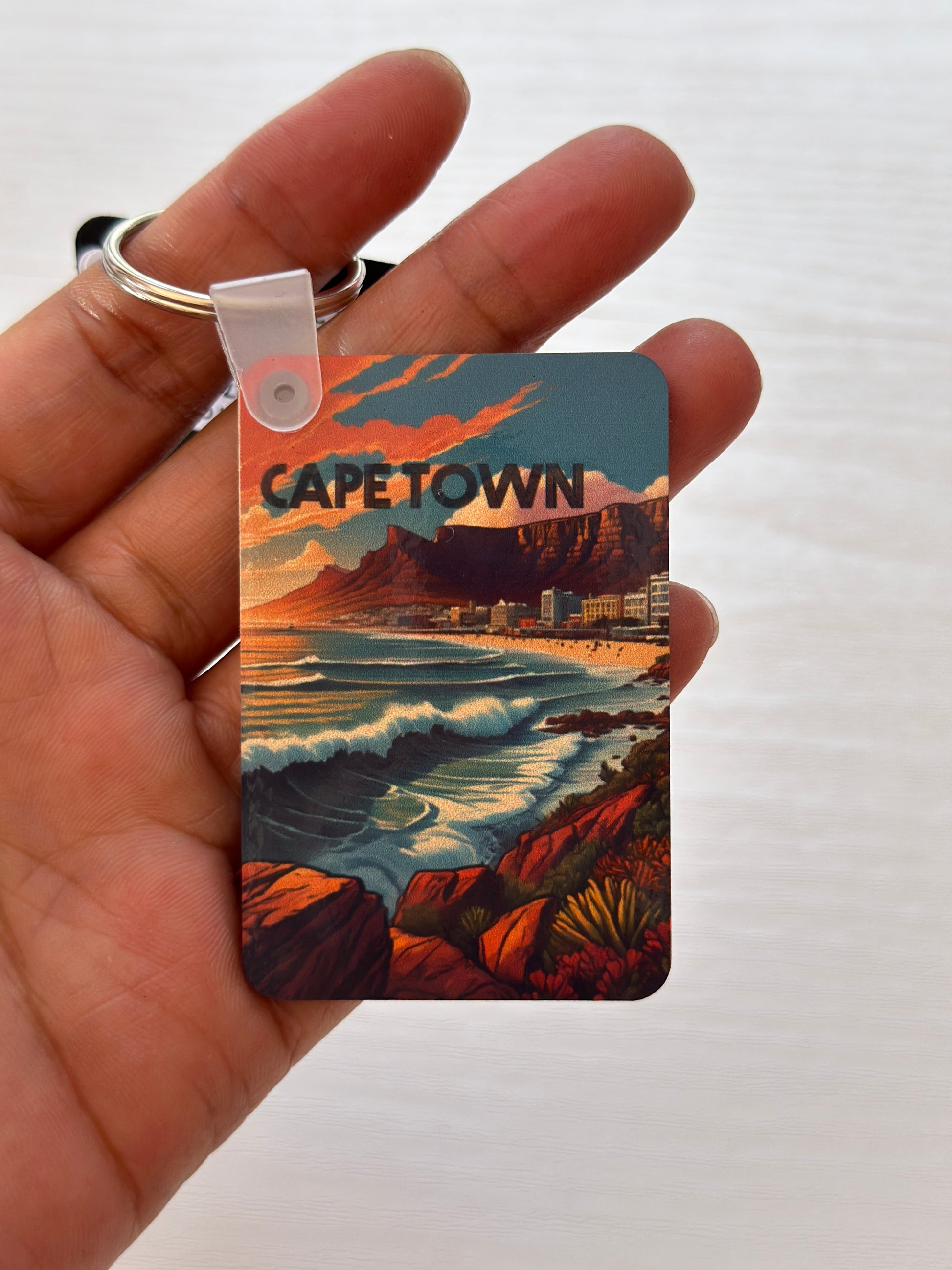 Funny novelty keychain with quote – South African handmade gift table mountain