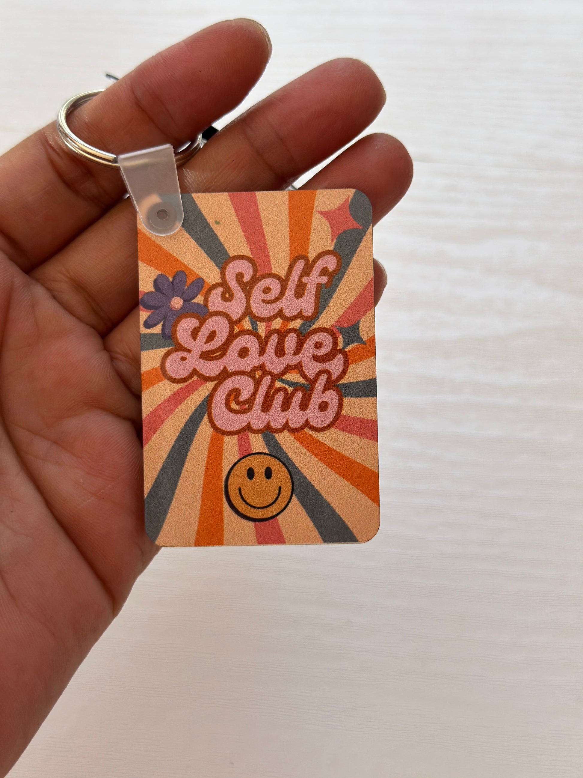 Funny novelty keychain with quote – South African handmade gift self love club