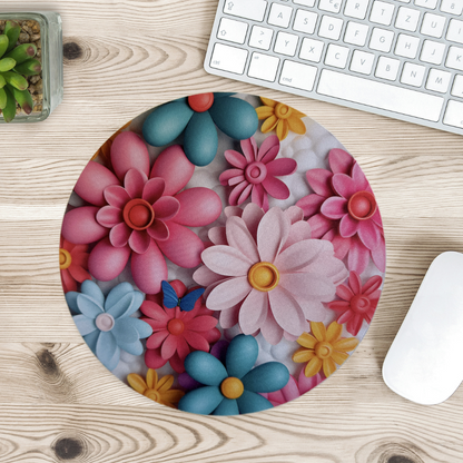 3d flowers mousepad