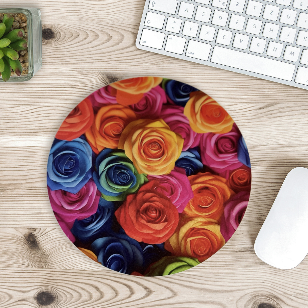 colourful roses mousepad