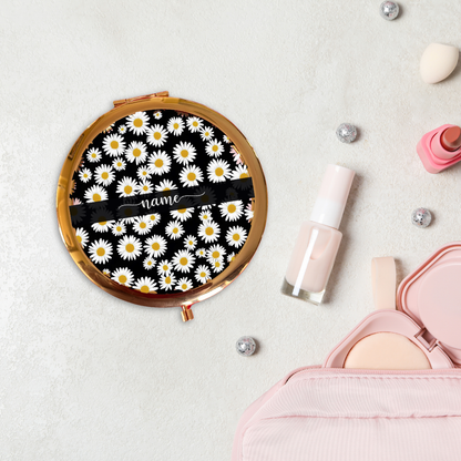 Personalised Rose Gold Compact Mirror | Various Designs