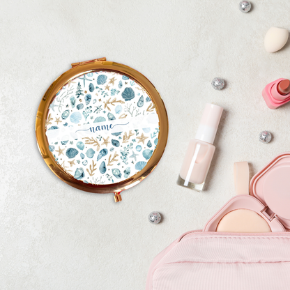 Personalised Rose Gold Compact Mirror | Various Designs
