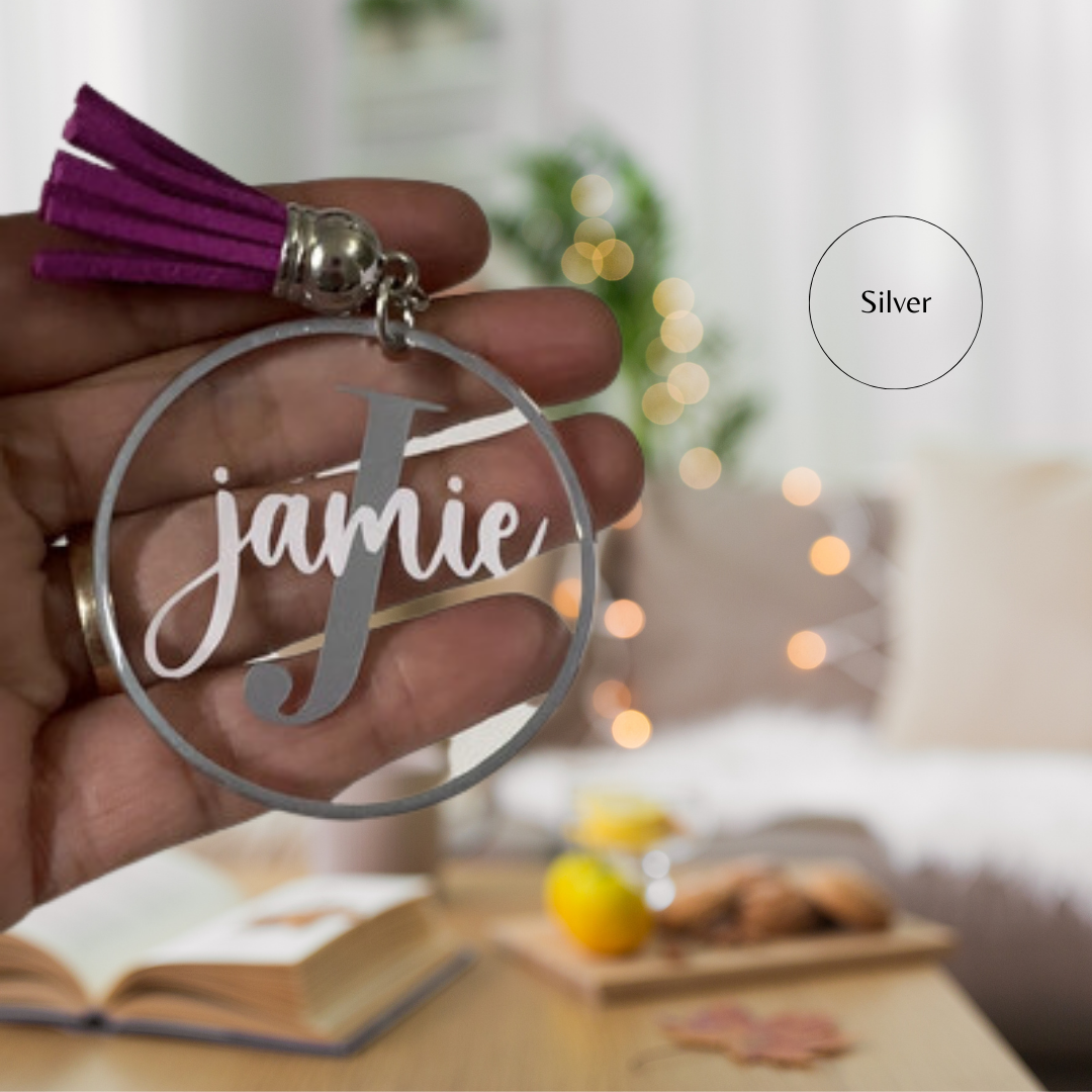 Word Style Name Keyrings – Personalised Acrylic Keychains – The Kraft Box