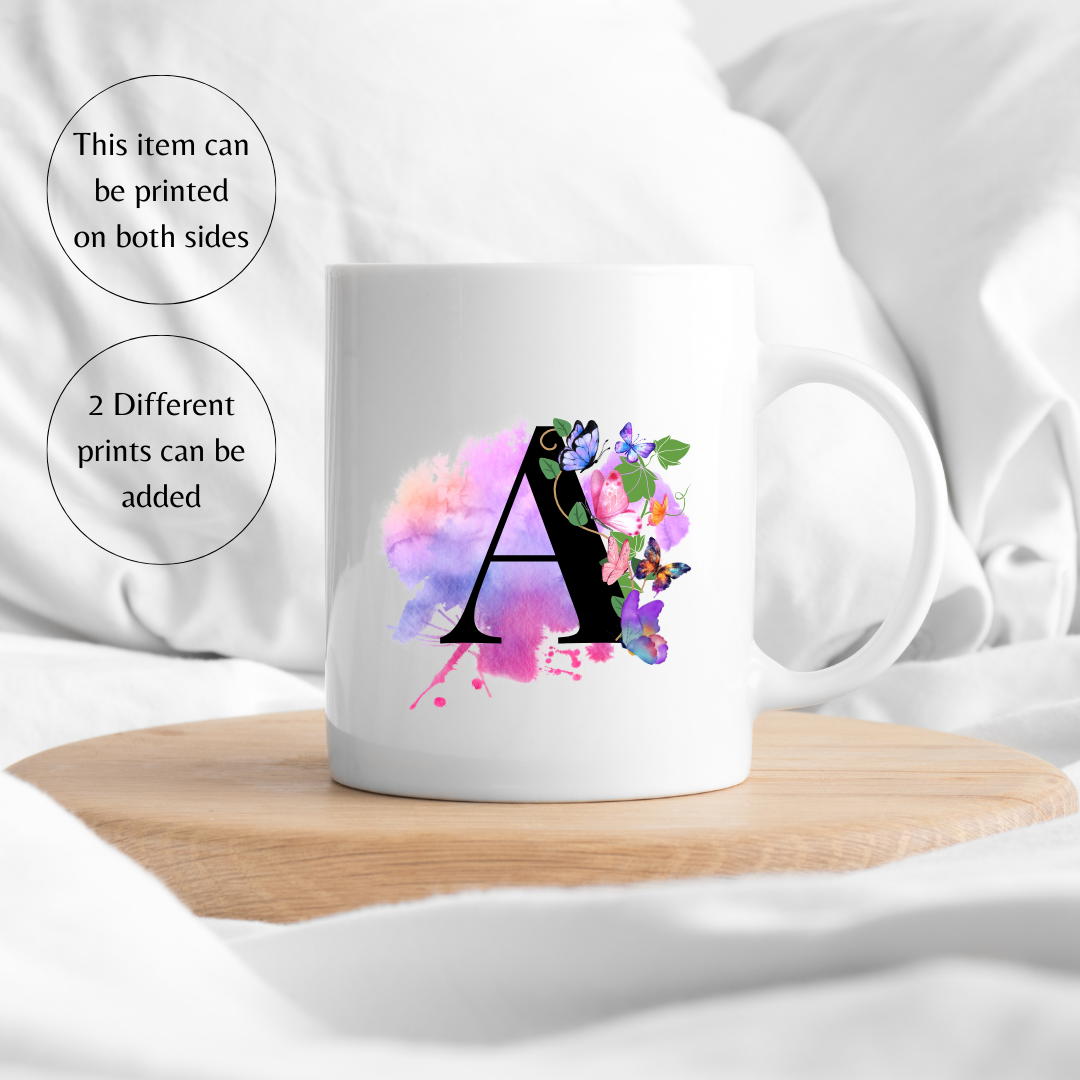 Personalised mug monogram