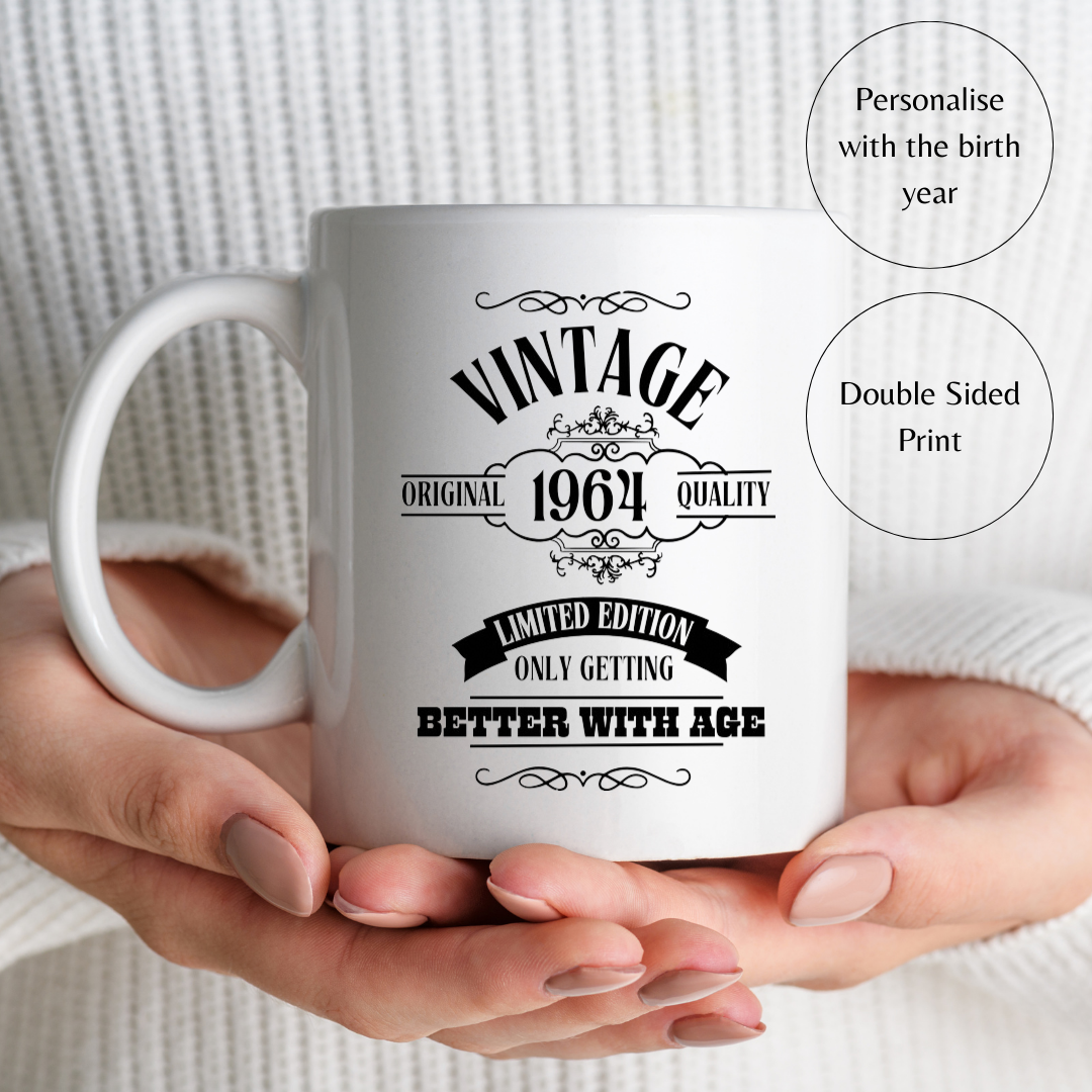 Vintage birthday mug